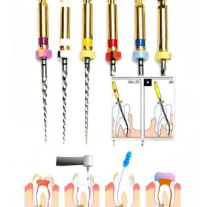 Lima Rotatória Canal Dental 6 Unidades, Material Dentista
