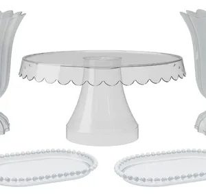 Kit Completo De Festa Com 1 Boleira Popi Plus, 2 Vasos Popi