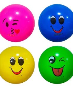 10 Bola De Vinil Inflável Grande Praia Piscina Festa Atacado Cor Smiles Carinhas