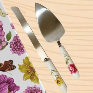 Kit Faca E Espátula Para Bolo