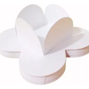 2.000 Forminha 4 Pétalas Doces Fino Branca