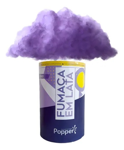 Fumaça De Solo Lata Grande 75mm Torcida Ensaio Fotográfico Cor Lilás
