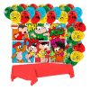 Kit Festa Turma Da Monica Decor Painel+toalha Vermelho+balão