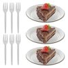 Kit Festa Prato Descartável E Garfos Bolo Sobremesa 100 Unds