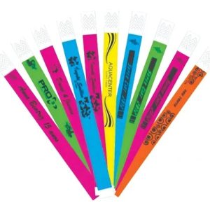 100 Pulseira Identificação Personalizada Balada Neon Festa Cor Definir Com Vendedor