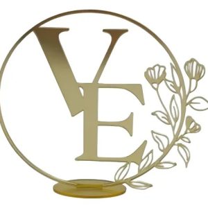 Mini Topo De Bolo 13cm Casamento Acrílico Aniversario