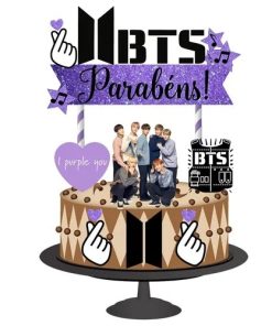 Topo De Bolo Topper De Bolo Aniversário Bts
