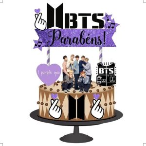 Topo De Bolo Topper De Bolo Aniversário Bts