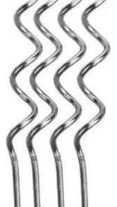 Vela Palito De Aniversário Espiral Prata 4 Unidades Silver