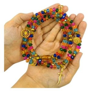 Colar Guia Cristais Ciganos Umbanda