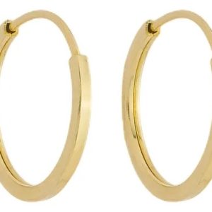 Brinco Argola Infantil 10mm Em Ouro 10k