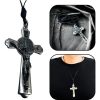 Colar Cordão Crucifixo Medalha De São Bento Aço Inox