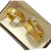 Alianças Casamento Banhada Ouro 18k 6mm + Anel Solitario