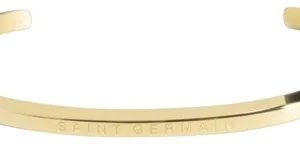 Pulseira Bracelete Dourado Saint Germain Aço Inoxidável Comprimento 6.5 Cm Diâmetro 6.5 Cm