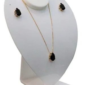 Expositor Organizador Colar E Brincos Coração De Acrílico Cor Branco