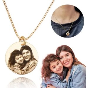 Colar Personalizado Foto Gravação E Nome Feminino Presente