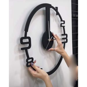 Relogio personalizado moderno em mdf ou acrilico preto