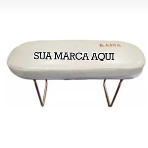 Suporte manicure e pedicure apoio para braço pé mao personalizado com seu nome marca foto logo