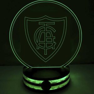 Abajur de time profissao luminaria personalizada com seu nome marca texto desenho foto