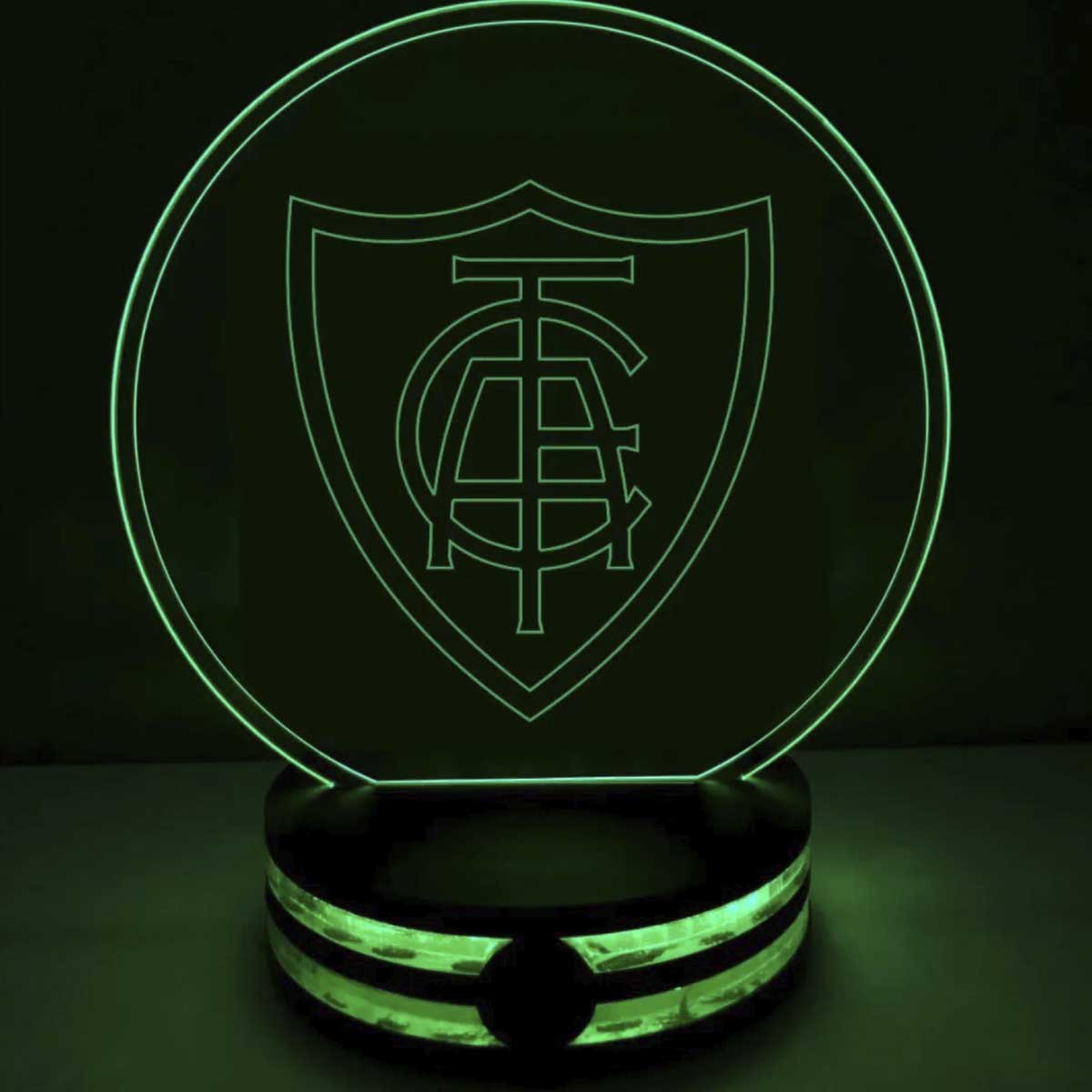 Abajur de time profissao luminaria personalizada com seu nome marca texto desenho foto