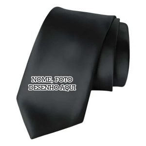 Gravata Personalizada com nome foto marca frase