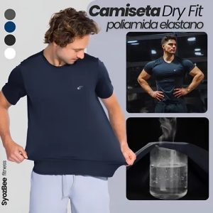 Camiseta Academia Dry Fit Masculina Poliamida Esportiva Uv50