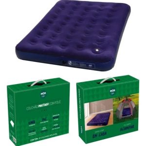 Colchão Inflável Casal Com Inflador Acoplado Multiuso - Mor