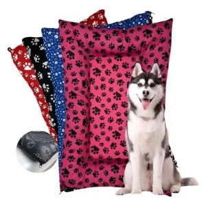 Tapete gorgurinho Caminha Pet GG tamanho grande para cães e gatos, 90 x 63 cm, cor rosa
