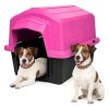 Casa Cachorro Pet Casinha Médio N4 Proteção UV - Rosa;