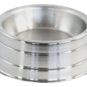 Comedouro Em Alumínio Pesado Para Cachorros Grande 1800 Ml Cor Prateado
