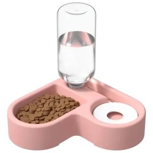 Comedouro E Bebedouro De Canto Pet Limitador Pelos Longos