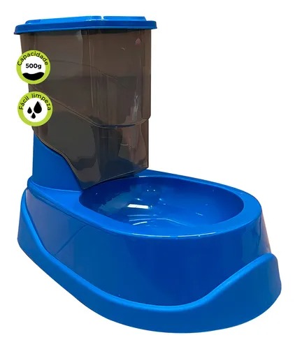 Comedor Cães Gatos Automático Comedouro Alimentador De Ração