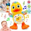 Patinho Dançante Musical Infantil Som E Luz Duck Mexe Olho Cor Amarelo
