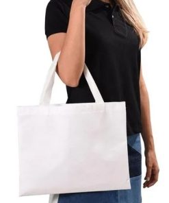 10 Sacolas Ecológicas - Algodão Cru (ecobag) - 35x35cm