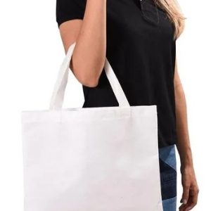 10 Sacolas Ecológicas - Algodão Cru (ecobag) - 35x35cm