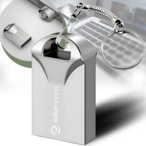Pen Drive 128gb Usb 2.0 Mini Chaveiro Metal Resistente Alta Velocidade Seguro Eduimports