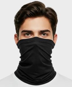 Touca Bandana Rosto E Pescoço Proteção Uv Corrida Ciclismo Cor Preto Tamanho Un