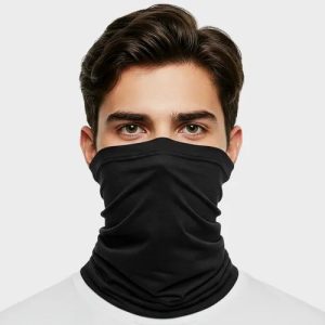 Touca Bandana Rosto E Pescoço Proteção Uv Corrida Ciclismo Cor Preto Tamanho Un