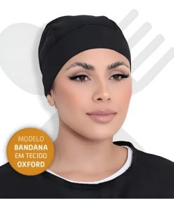 Touca Bandana Chef Oxford Cozinha Restaurante Uniforme