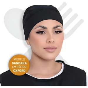 Touca Bandana Chef Oxford Cozinha Restaurante Uniforme