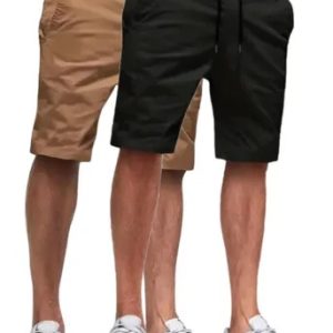 Kit 2 Bermuda Sarja Colorida Premium Masculino Diversa Cores