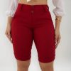 Bermuda Feminina Social - Ate O Joelho - Bengaline Lycra