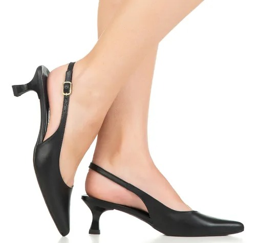 Sapato Feminino Gigil Scarpin Salto Fino Baixo Confortável