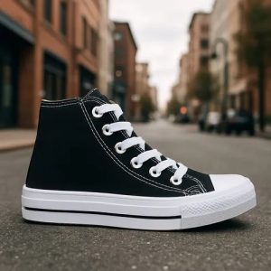 Tênis Cano Alto Moda Leve Star Botinha Feminina Skate Estilo