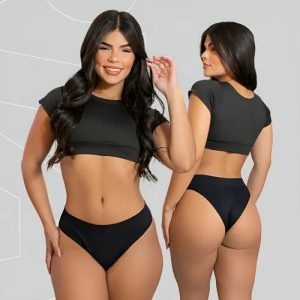 Kit 10 Calcinhas Tanga Canelada Básica