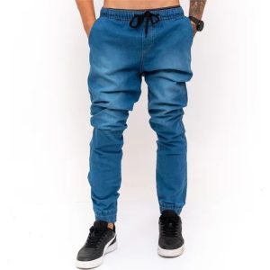 Calça Jogger Masculina Skinny Camufladas Ou Preta C Elastico