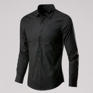 Camisa Social Manga Longa Slim Fit Masculina Clássica
