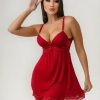 Camisola Sensual Com Calcinha Renda Linha Noite Lingerie