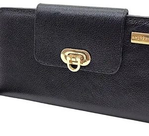 Carteira Feminina Couro Legítimo Completa Envio Já Cores