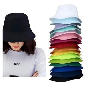 Chapéu Bucket Hat Lisos Boné Balde Pescador Varias Cores